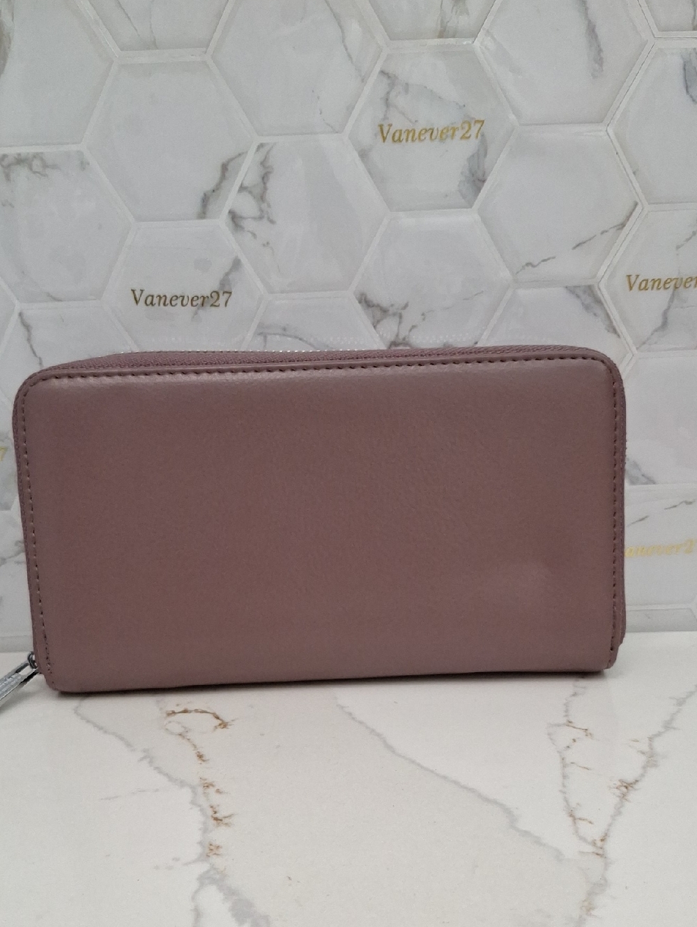 Large Accordion Wallet Womens Zip-Around